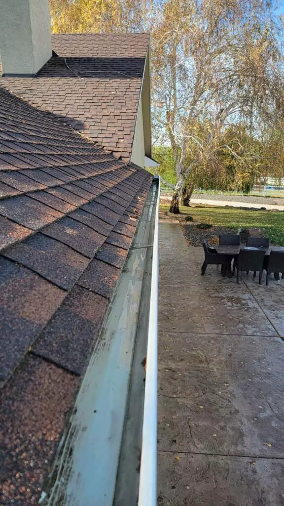 After Gutters are cleaned - Spring Rain Gutters After Gutters are cleaned