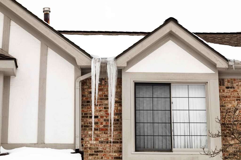 Snow and Ice Dams - Spring Rain Gutters - Spring Rain Gutters Snow and Ice Dams